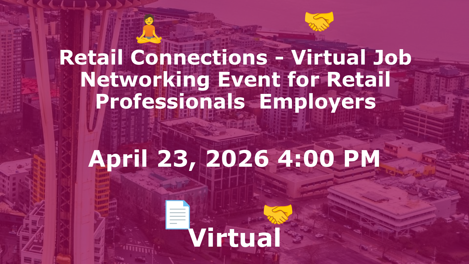 Retail Connections - Virtual Job  Networking Event for Retail Professionals  Employers event image